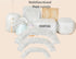 60 Pcs Disposable Furniture Dust Cover - Clear Plastic Kitchen Appliance Covers Dustproof with Elastic for Small