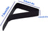 Adjustable Stainless Steel Tablecloth Clips for 1.5 inch Thick Table, Angle Clamps Table Cloth Holders (8, Black, One