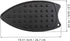 2 Pcs Silicone Iron Rest Pad, Multipurpose Hot Resistant Mat for Flat Irons, Ironing Board - Black.