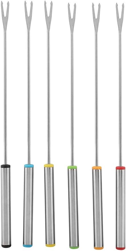 Fondu Fork Set, Stainless Steel Chocolate Forks for Fondue, Cheese Dipping Forks for Chocolate Fountain