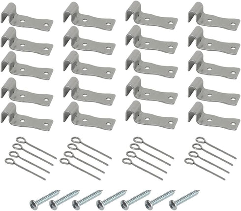 20 Pack Sofa Zig Zag Spring Repair Brackets - Complete Hardware Kit for Sofa Spring Repairs
