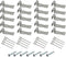 20 Pack Sofa Zig Zag Spring Repair Brackets - Complete Hardware Kit for Sofa Spring Repairs