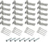 20 Pack Sofa Zig Zag Spring Repair Brackets - Complete Hardware Kit for Sofa Spring Repairs