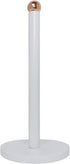 Blue Donuts Paper Towel Holder Countertop with Weighted Base - Easy One-Handed Tear Paper Towel Holder, Modern Paper Towel Holder, Paper Towel Dispenser Countertop, White