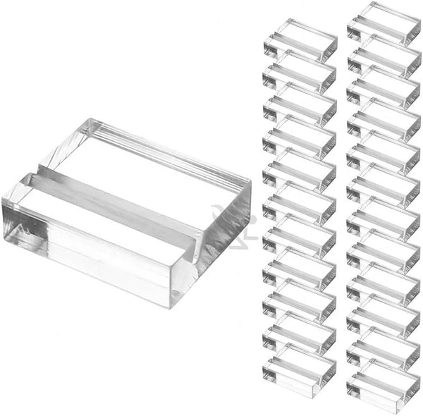 OnFireGuy 24pcs Acrylic Place Card Holder Display Stands for Wedding Place Cards, Table Numbers