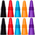 10 Pcs Wine Stoppers, CNYMANY Reusable Silicone Beverage Bottle Sealer with Grip Top for Cork to Keep Wine Fresh - Red,