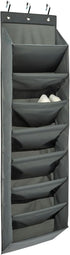 Amazon Basics 8 Tier Over the Door Shoe Organizer, Large Capacity Space