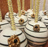 24 Pack Bling Candy Apple Sticks and Bags Kits, Caramel Apple Wooden Skewers, Food Bamboo Decorative Sticks for Treats