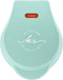 Mini Waffle Maker by Select Brands - Classic Mini Waffle Iron for Savory or Dessert Waffles, Mint Green