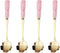 DOITOOL 4pcs Stainless Steel Coffee Spoon, Flower-Shaped Spoons, Tea Sugar Spoon, Dinner Espresso Spoons for Dessert,