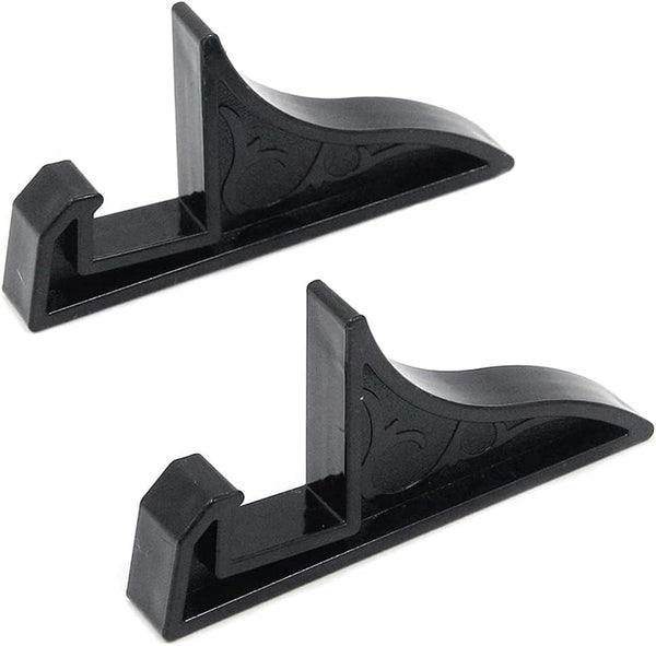 Teensery 12 Pcs Black Plastic Display Stand for Pictures, Photos, Decorative Plates, and Artworks