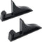 Teensery 12 Pcs Black Plastic Display Stand for Pictures, Photos, Decorative Plates, and Artworks