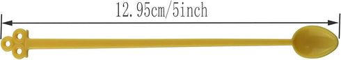 60PCS Candy Color Plastic Mini Coffee Tea Beverage Blender - Disposable Stirrers Spoon Sticks for Adjusting Sauce