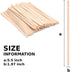 5.5 Inch 200 Count Wooden Coffee Stir Sticks, Premium Natural Birch Wood Stirrers for Coffee Bar Accessories