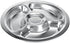 Litewoo Stainless Steel Round Divided Plate - 4 Sections