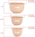 GLAD 3 Piece Mixing Bowls Set with Pour Spout | Non-Slip, BPA Free, Dishwasher Safe Plastic | Blush, Nesting Design