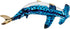 Tiny 3?" Gold Dotted Blue Hammerhead Shark Figurine, Miniature Hand Blown Glass Collectible