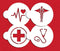 Medical Symbols Cookie Stencil Set C992 by Designer Stencils Beige/Semi-Transparent, 2.5 x 2.5
