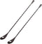 12 Inches Mixing Spoon, Stainless Steel Spiral Pattern Bar Spoon for Cocktail Shaker Tall Cups