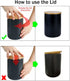 Ceramics Food Storage Jar with Airtight Seal Bamboo Lid, Simple Kitchen Canister for Coffee, Sugar, Tea