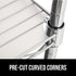 GORILLA GRIP ShelfGuard Wire Shelf Liner, Set of 3 Waterproof Liners for Organizing Metal Rack Shelves, 14x24 Clear