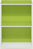 2-Tier Furinno Luder Bookcase / Book / Storage, Green/White