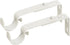 Ivilon Adjustable Brackets for Curtain Rods - Set of 2 for 1 or 1 1/8 Inch Rods - Ivory