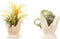 ourhommie Air Plant Holder Cute Ceramic Mini Hand Shape Stand Airplants Tillandsia Small