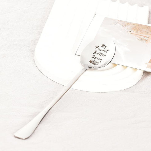 My Peanut Butter Spoon - Funny Birthday Gifts for Women Mom Grandma from Daughter Grandson Son Dad Best Friend Teen