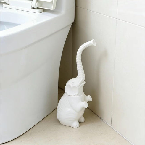 AORTULL Set,Modern Toilet Brush and Holder Ceramic Toilet Bowl Brush Holder,Cute Bathroom Decor, Non-Scratch Bristles