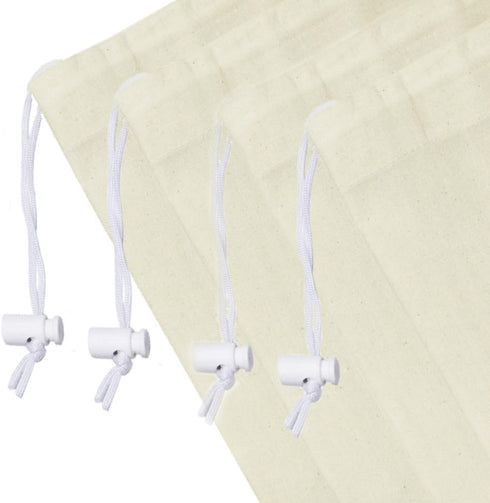 COTTON CRAFT Extra Large Laundry Bags, 4 Pack Heavy Duty Cotton Canvas Drawstring Closure Washable Laundry Bag, XL 28 x