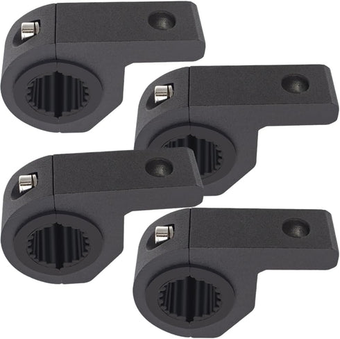 Motorcycle Aluminum Mounting Bracket Kit, 4Pcs Tube Clamp for Trucks, Car, ATV, Motorcycle