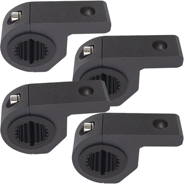 Motorcycle Aluminum Mounting Bracket Kit, 4Pcs Tube Clamp for Trucks, Car, ATV, Motorcycle