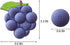 Fruit Magnetic Refrigerator Sticker, Creative Particle Magnetic Sticker (Blueberry, 2 Pcs)