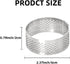 10 Pcs 2.37 Inch 304 Stainless Steel Tart Ring, Heat-Resistant Perforated Baking Tools