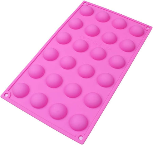 Small Dome Silicone Mold for Cake Decorating, Candy Chocolate Mould, Semicircle Handmade Resin Craft Mould (2 pcs)