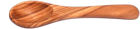 Olive Wood Mustard/Sugar/Salt Spoon, 5'' L