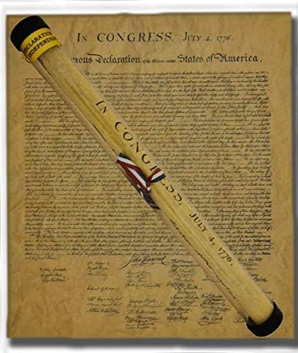 The Declaration of Independence - Authentic Replica Printed on Antiqued Genuine Parchment, 14" X 16", Ships in Tube