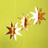 Decor365 Gold Star Garland, Glittery Gold Party Supplies for Baby Shower, Birthday, Christmas
