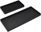 DNC Bathroom Vanity Tray for Counter, 2PC Silicone Kitchen Sink Soap Tray (7.9" + 11.8") for Countertop Dish Holder,