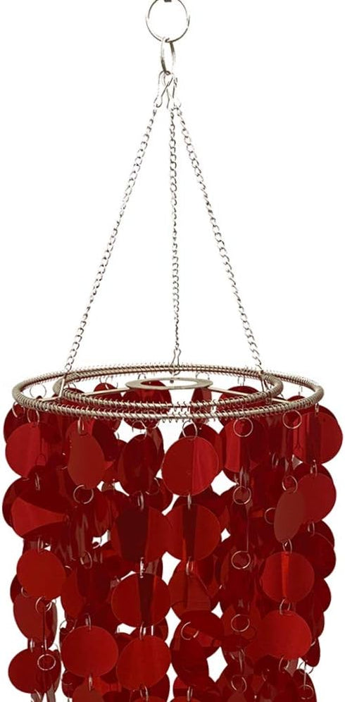 FlavorThings Red Bling Hanging Chandelier Great idea for Wedding Chandeliers Centerpieces Decorations and Any Event