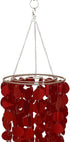 FlavorThings Red Bling Hanging Chandelier Great idea for Wedding Chandeliers Centerpieces Decorations and Any Event