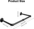 Industrial Iron Pipe Clothes Hanging Bar, Heavy Duty Wall-Mounted Garment Rack for Bedroom, Laundry Room Storage