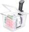 EVERIE Sous Vide Container 12 Qt with Collapsible Hinged Lid and Rack, Compatible with Anova Nano and Instant Pot,