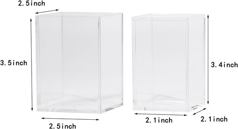 Polaroid Frame for Photos, 2 Pack Instax Mini 4-Side Desk Photo Frame Holder for Fujifilm Film, Makeup Organizer