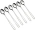 Set of 16 Long Handle Iced Tea Spoons, Stainless Steel Ice Cream Spoon