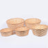 Wooden Berry Baskets, 3pcs Mini Woven Round Baskets for Food Serving and Candy Gift Container