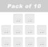 Cozycomfo Pack 10 Shower Caddy Adhesive Replacement Stickers Hooks Adhesive of for Corner Shelf Basket Bathroom Shelf