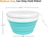 CARTINTS 950ml Collapsible Bowls - Silicone Food Storage Containers with Lids for Travel and Camping (Blue)