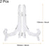 uxcell 2pcs 6.3" Acrylic Easel Stand, Folding Display Plate Holder Clear for Decorative Picture Frame